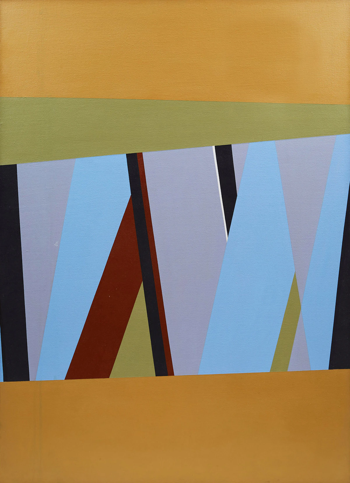 Sheila Maki, Untitled Abstraction, acrylic on canvas, 1971