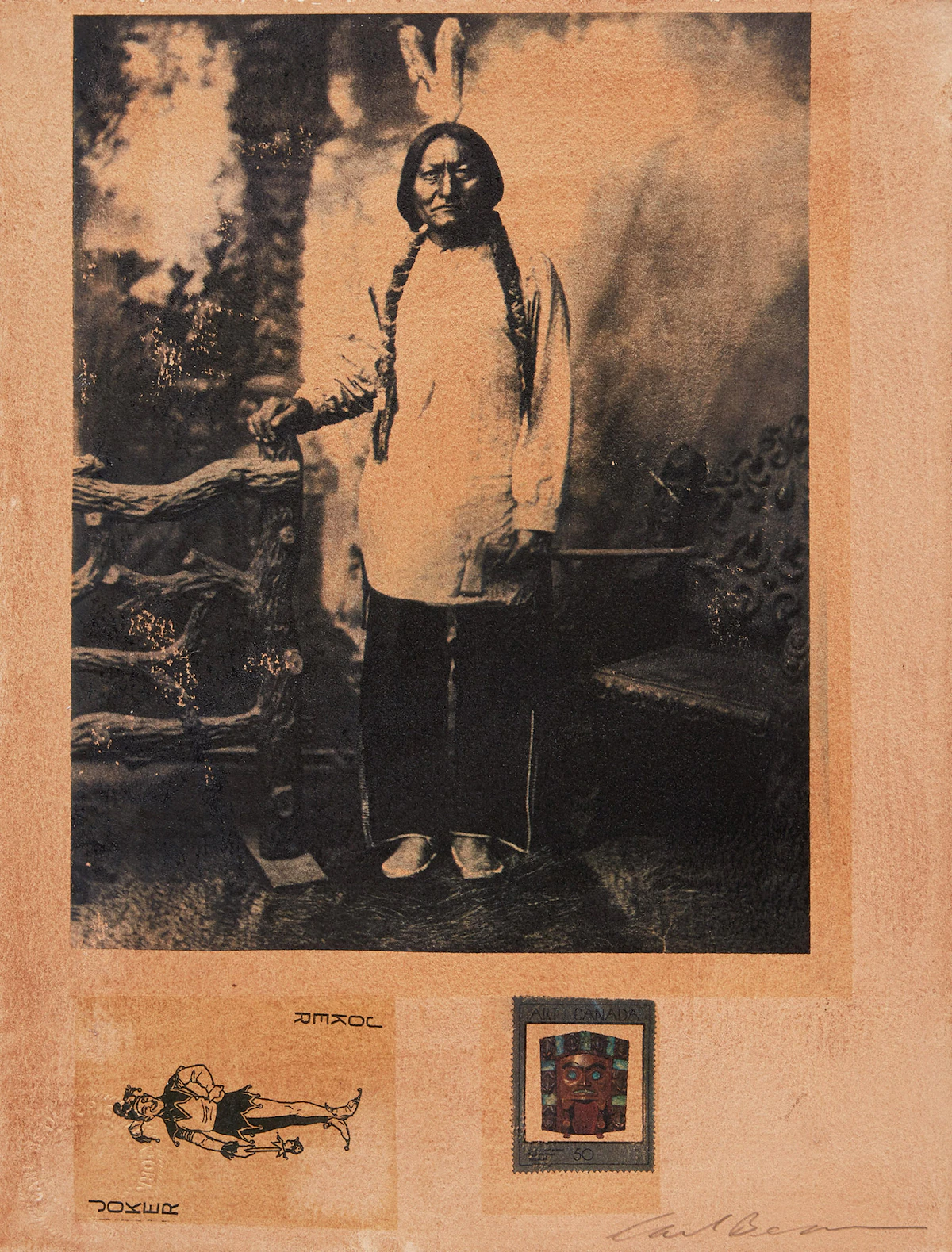 Carl Beam, Joker; Kuai; Arteries, 3 mixed media works on paper