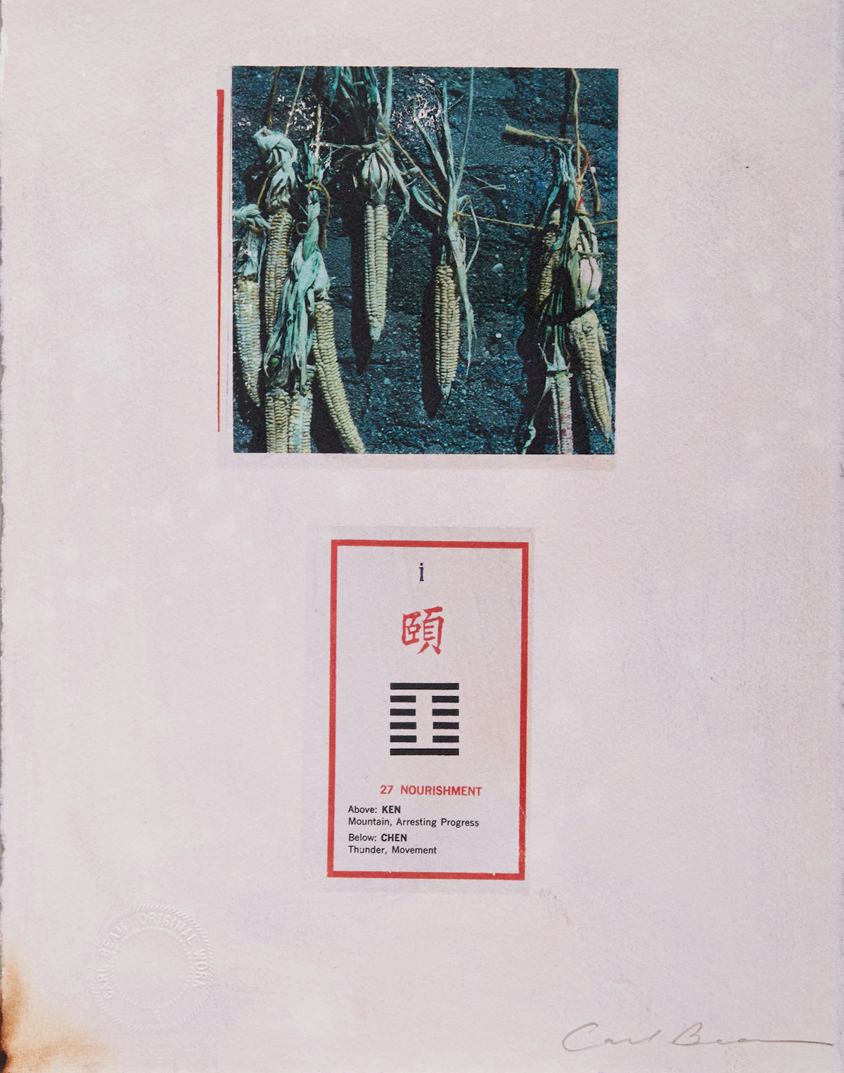 Carl Beam, Nourishment; Traffic Lights; Einstein, 3 mixed media works on paper