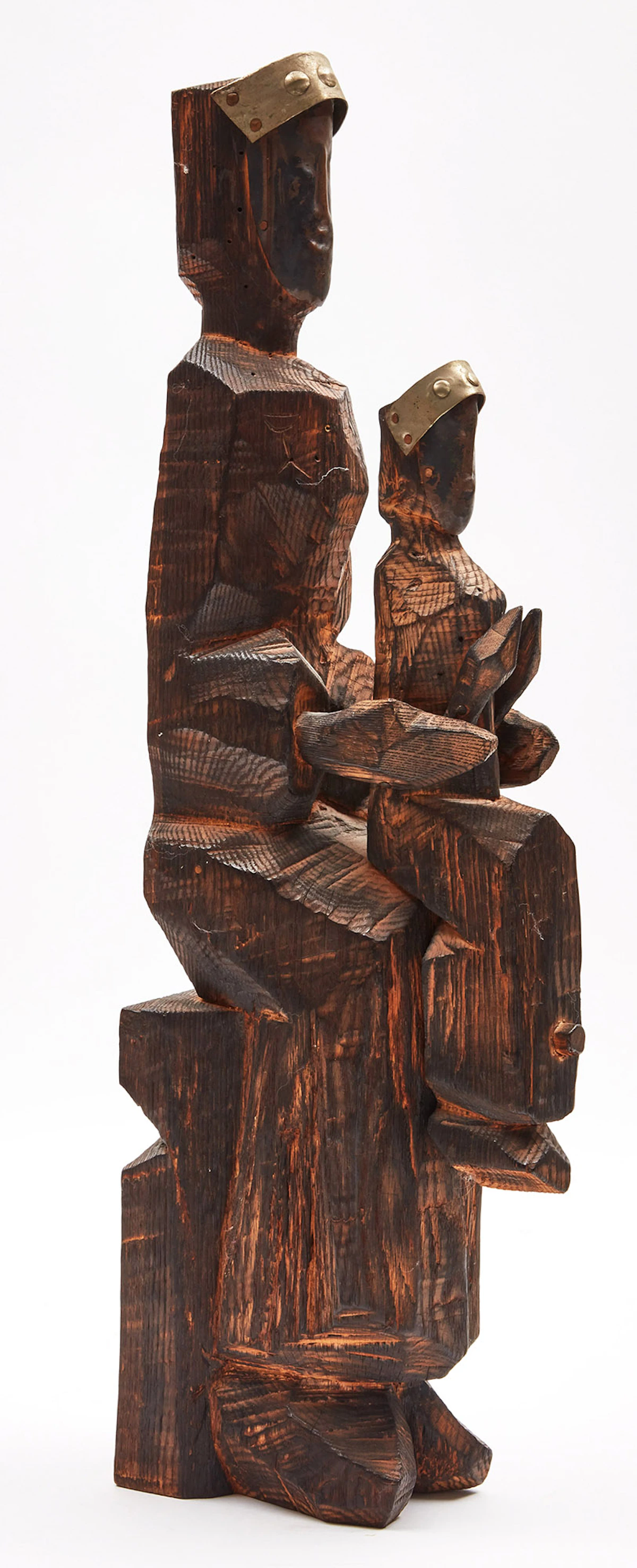 Yosef Drenters, Mother and Child, wood with steel, 1961