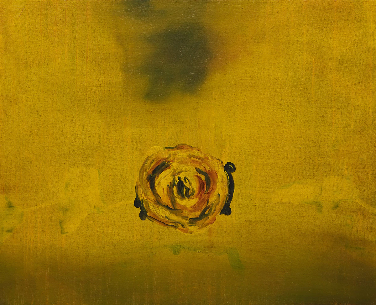 Richard  Storms, Yellow Rose, oil on canvas, 1989