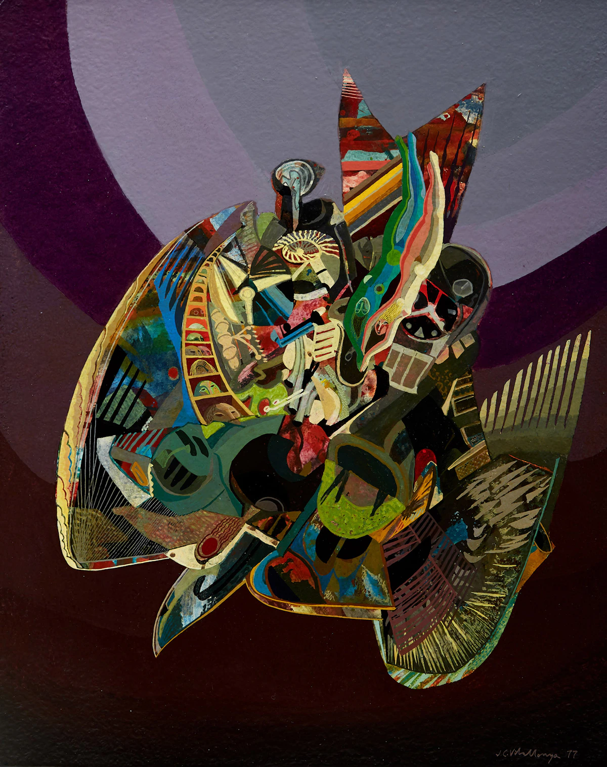 Jesus Carlos De Vilallonga, A Bird Full of Spirit , oil on board, 1977