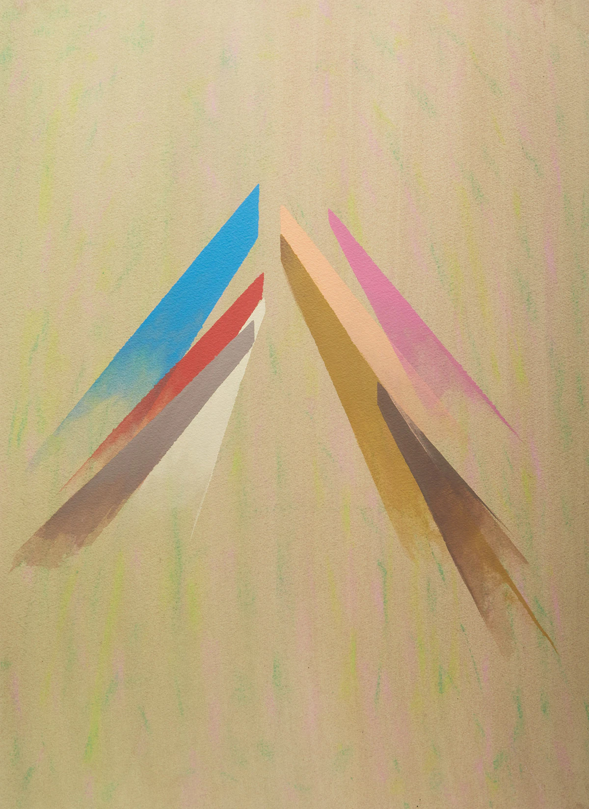 Charles Robb, April/May, acrylic on paper, 1977