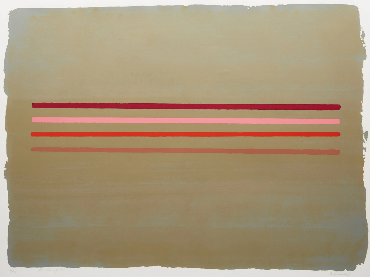 William Perehudoff, La Plonge #8, colour lithograph