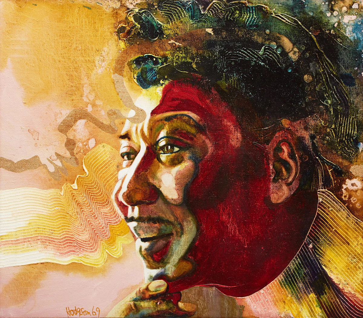 Thomas Sherlock Hodgson, Muddy Waters, oil on canvas, 1969