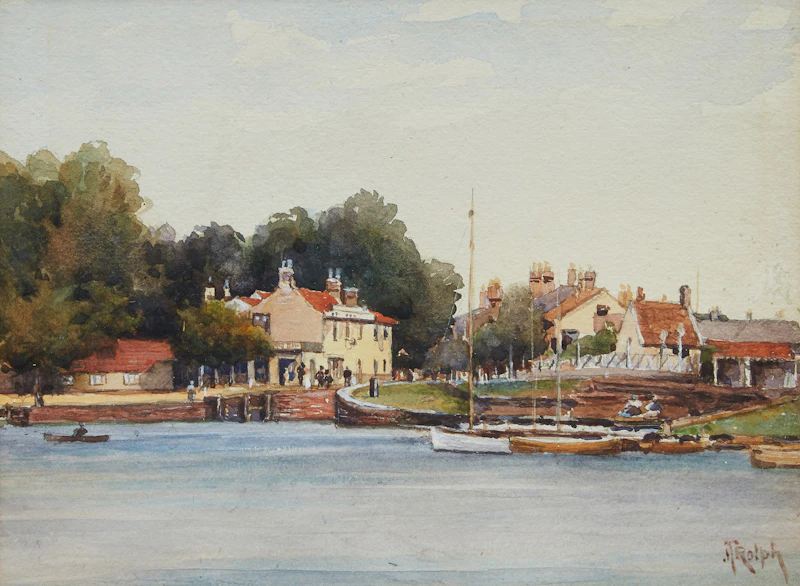 Joseph Thomas Rolph, Untitled Landscape, watercolour on paper