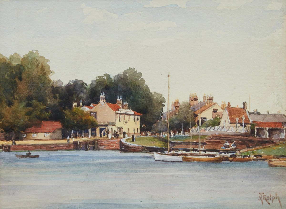 Joseph Thomas Rolph, Untitled Landscape, watercolour on paper