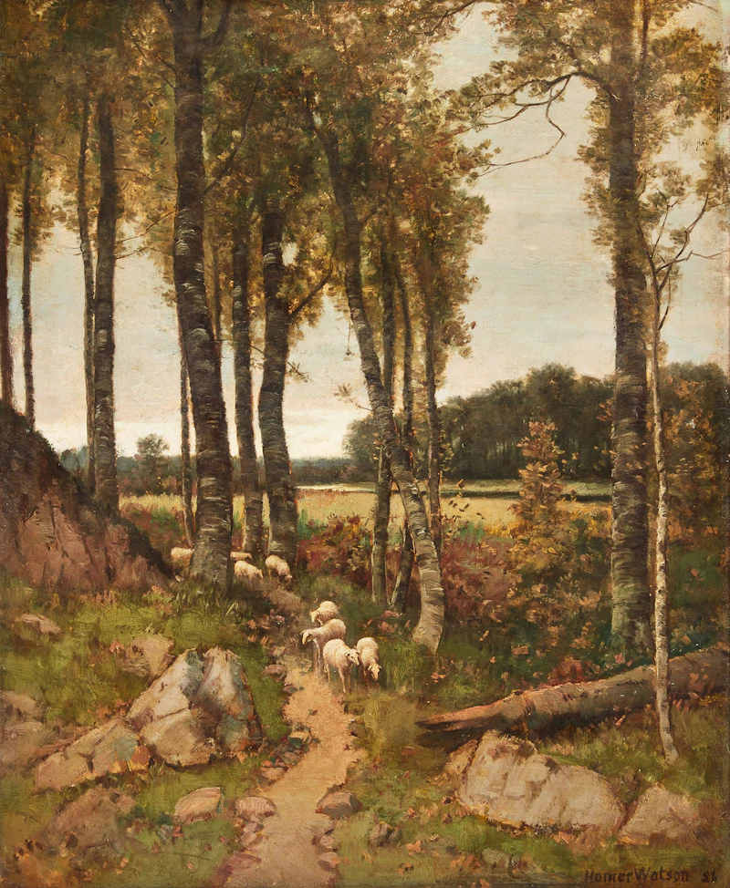 Homer Ransford Watson, Evening Near Doon, oil on canvas
