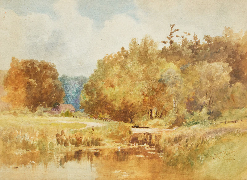 Landscape with Creek by Lucius Richard O'Brien
