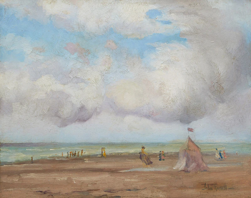 The Plage at Le Touquet by John Wentworth Russell