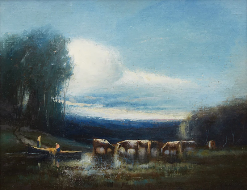 Landscape with Cattle, N.B.  by John Hammond