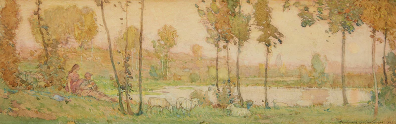 Serenade in a Landscape by Frederick Sproston Challener