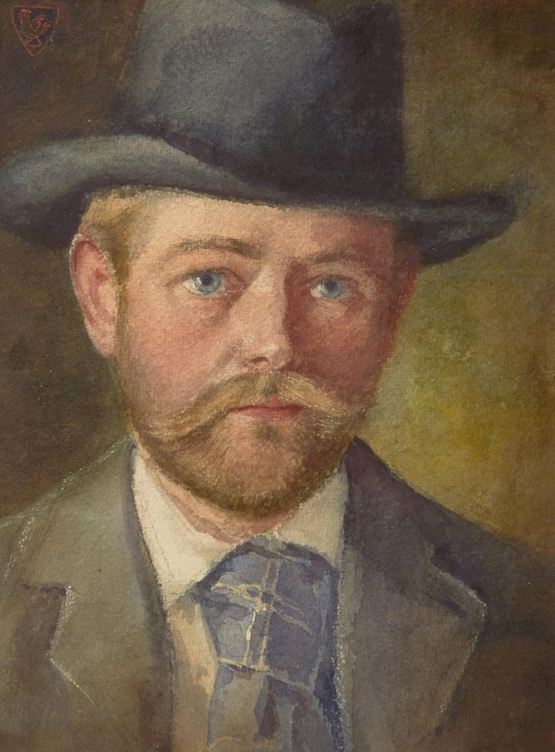 Portrait of the Artist by Gustav Hahn