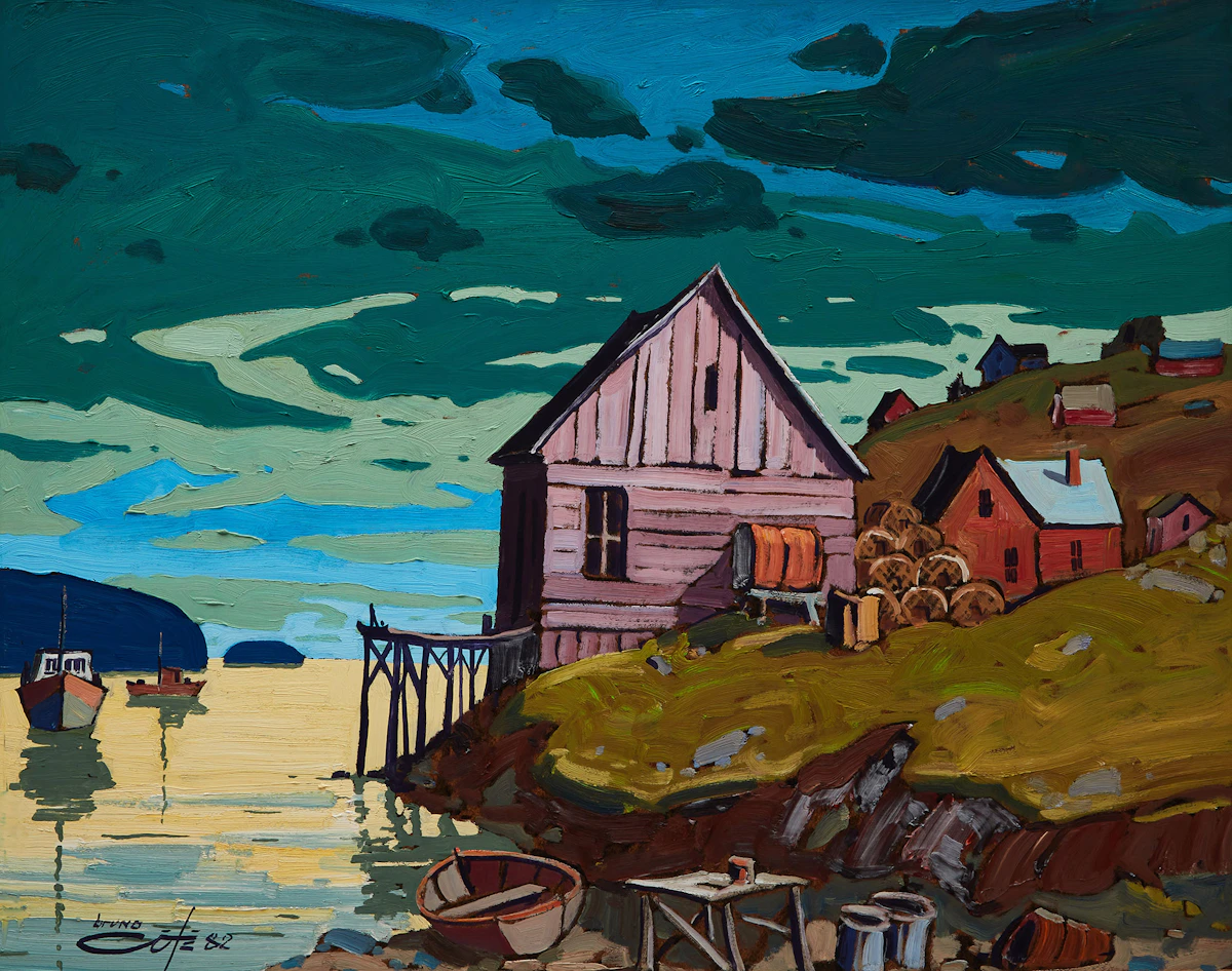 Bruno Côté, West Dover, Nova Scotia, oil on masonite, 1982