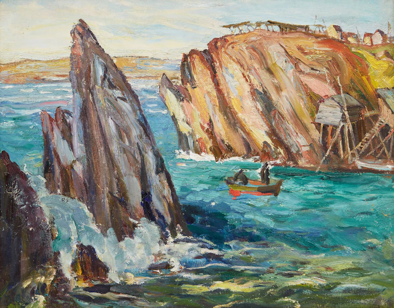 Fishing Village, Newfoundland by George Paginton