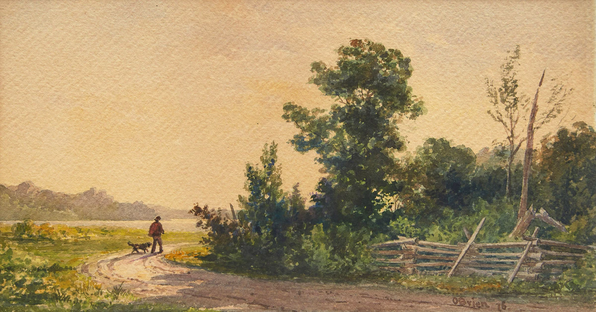 Lucius Richard O'Brien, On the St. Clair Flats, watercolour, 1876