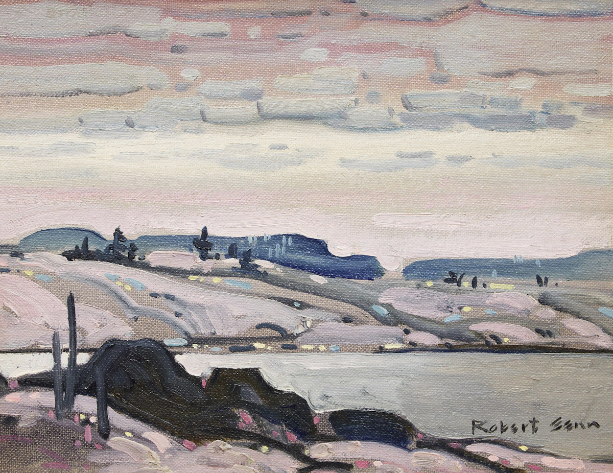 Robert Genn, January, oil on canvas board, 1972