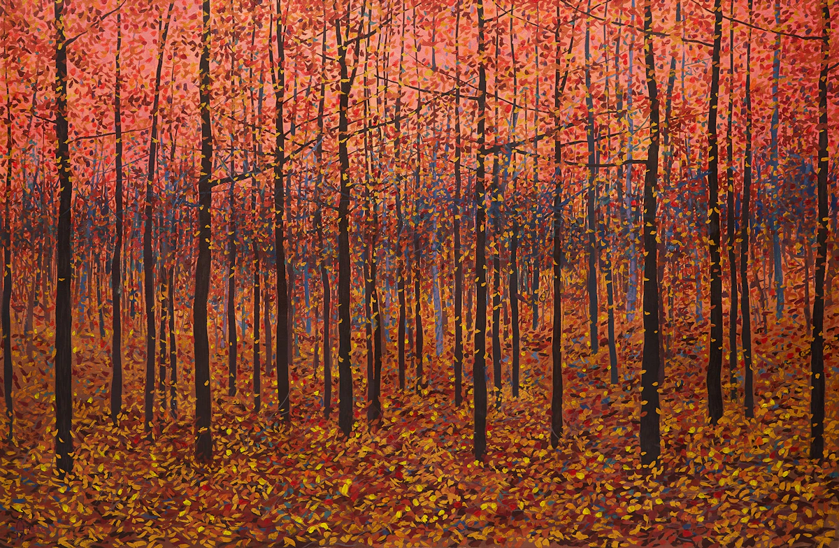 Philip Sybal, The Forest at Dusk , oil on canvas, 1999