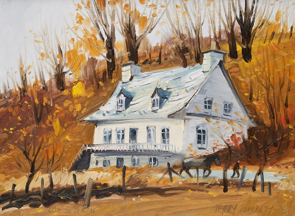 Terry Tomalty, Landscape with House, oil on masonite, 1976
