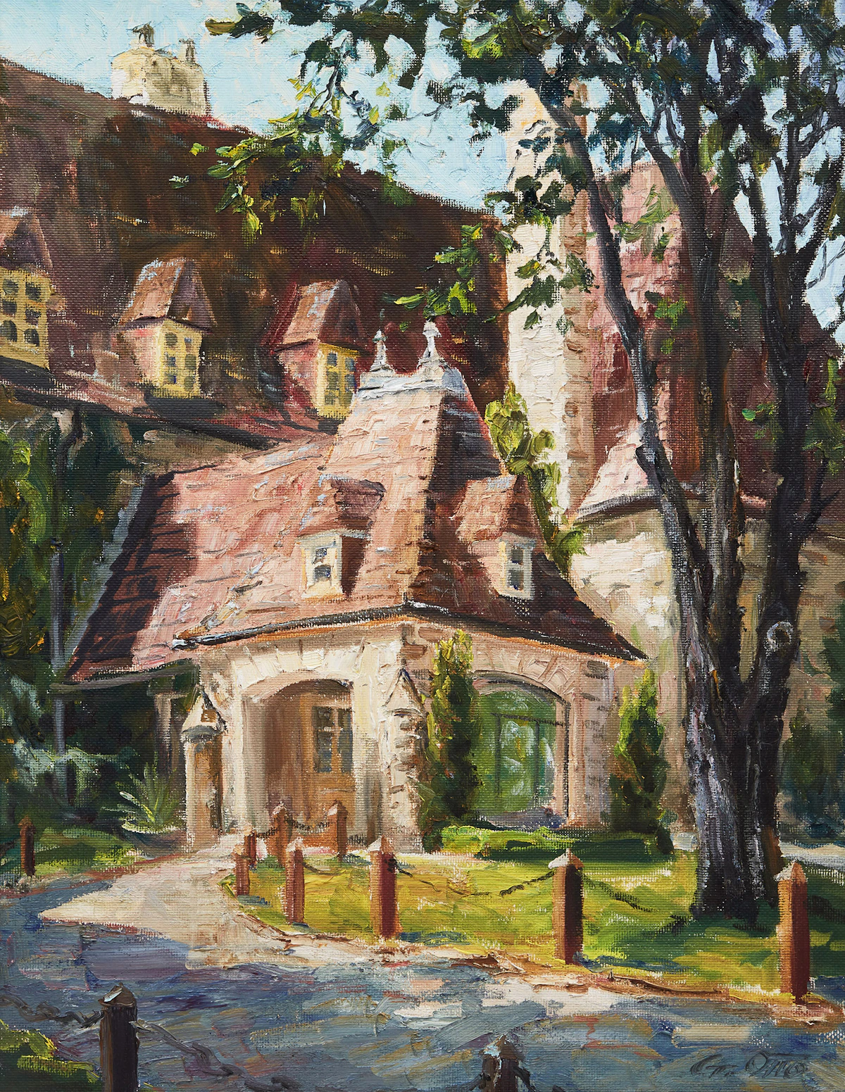 Guttorn Otto, King Farm, oil on board, 1985