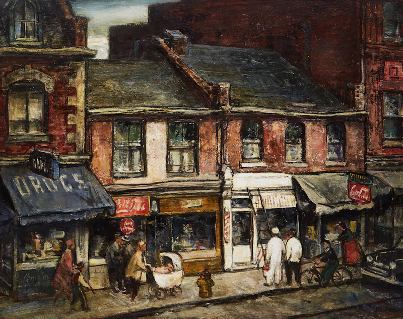 Spring on Queen Street by Joseph Sidney Hallam