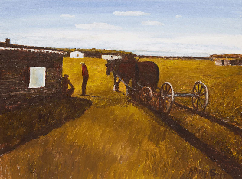 Working in the Field by Allen Sapp