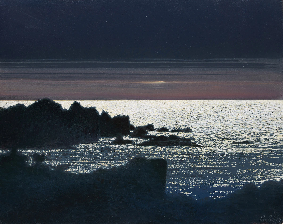 Ronald William Bolt, Pacific Gold, oil on masonite, 1999