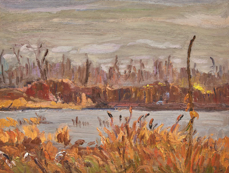 Gray Cold Day Near Prospect, Ontario by Ralph Wallace Burton