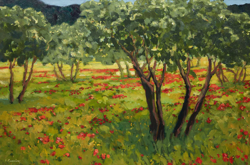 Dans l’Oliveraie, Provence by Liliane Fournier
