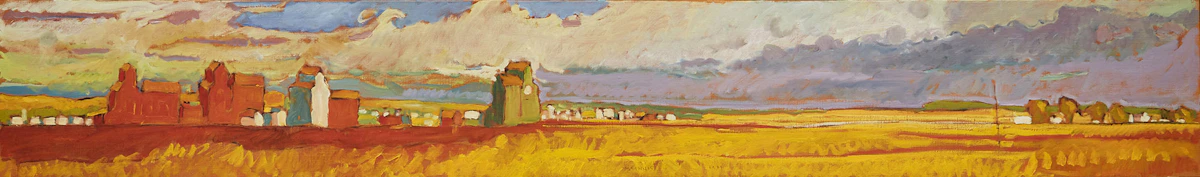 Robert Francis Michael McInnis, Prairie, Late Summer, oil on canvas, 1989