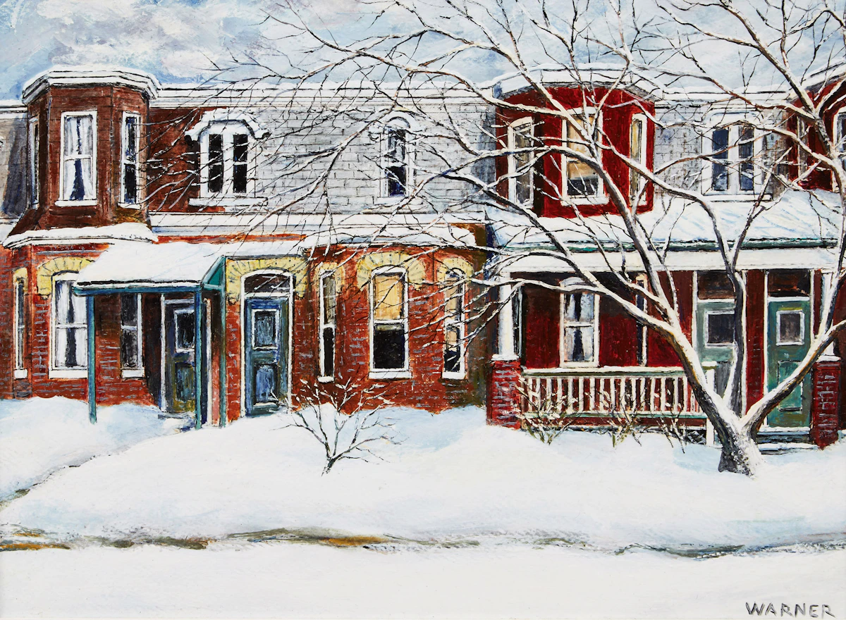 Glen Warner, On Concord Avenue (Toronto), acrylic on board