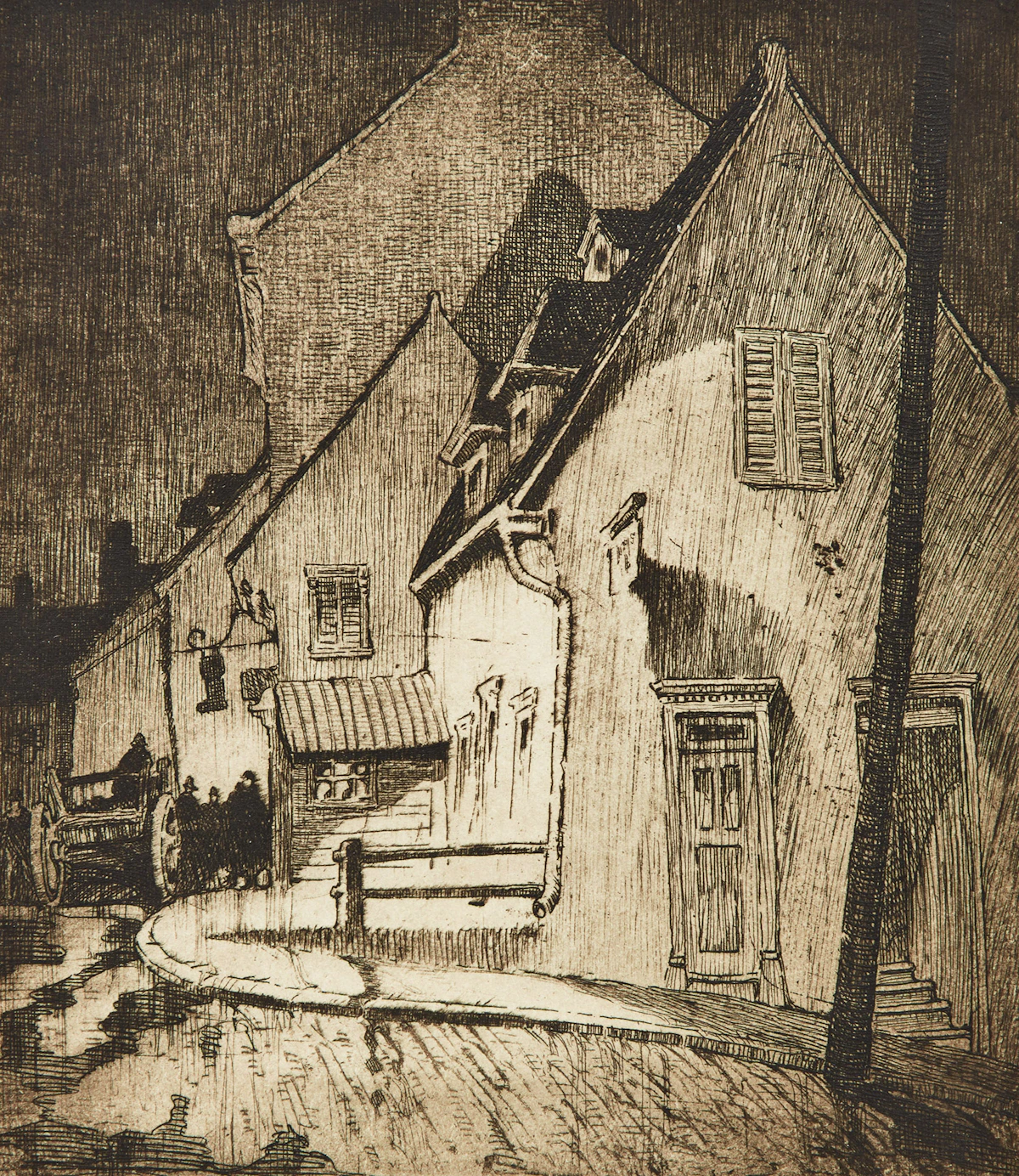 Stanley Francis Turner, Montcalm House, Quebec, etching