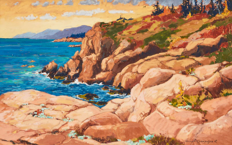 Horace Champagne, Cap Bon Désir à son meilleur, pastel