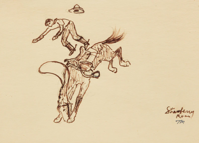 Strawberry Roan by Thoreau MacDonald
