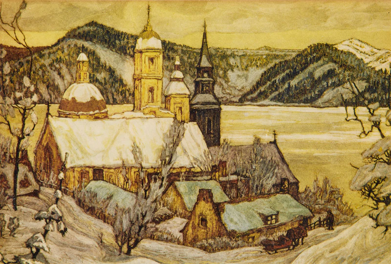 Nicholas Hornyansky, St. Jean, Quebec, colour aquatint