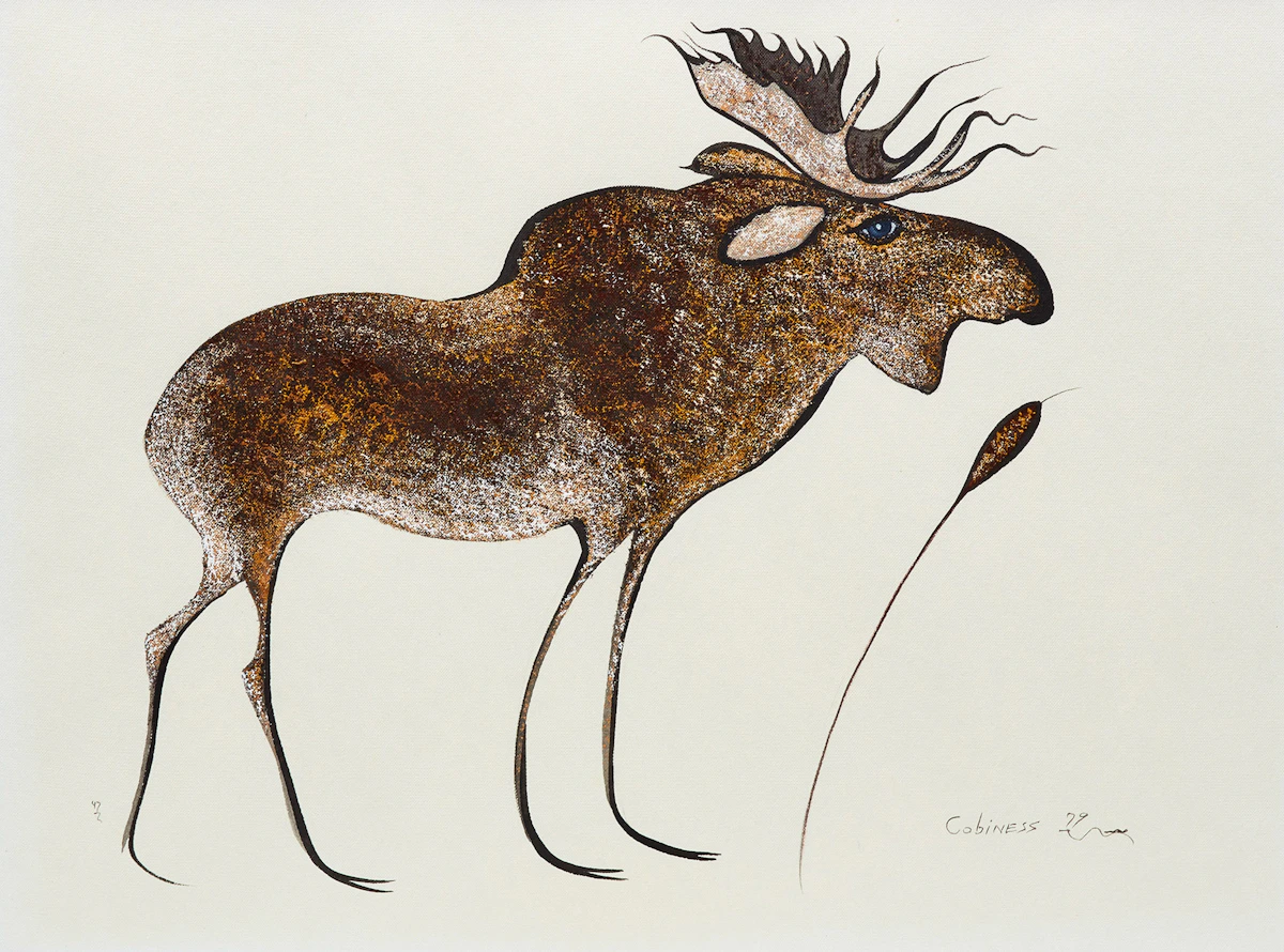 Eddy Cobiness, Moose, ink and acrylic, 1979
