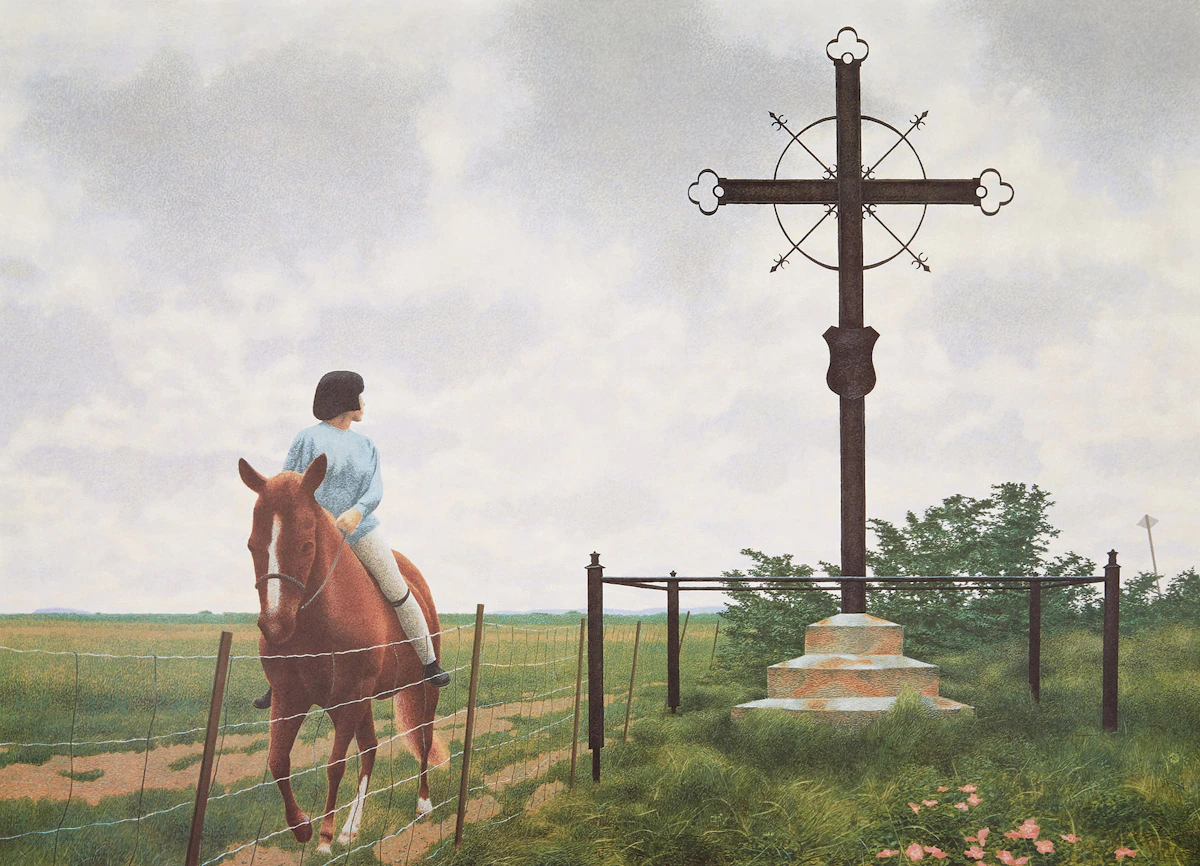 David Alexander Colville, French Cross; Target Shooting, two photolithographic reproductions