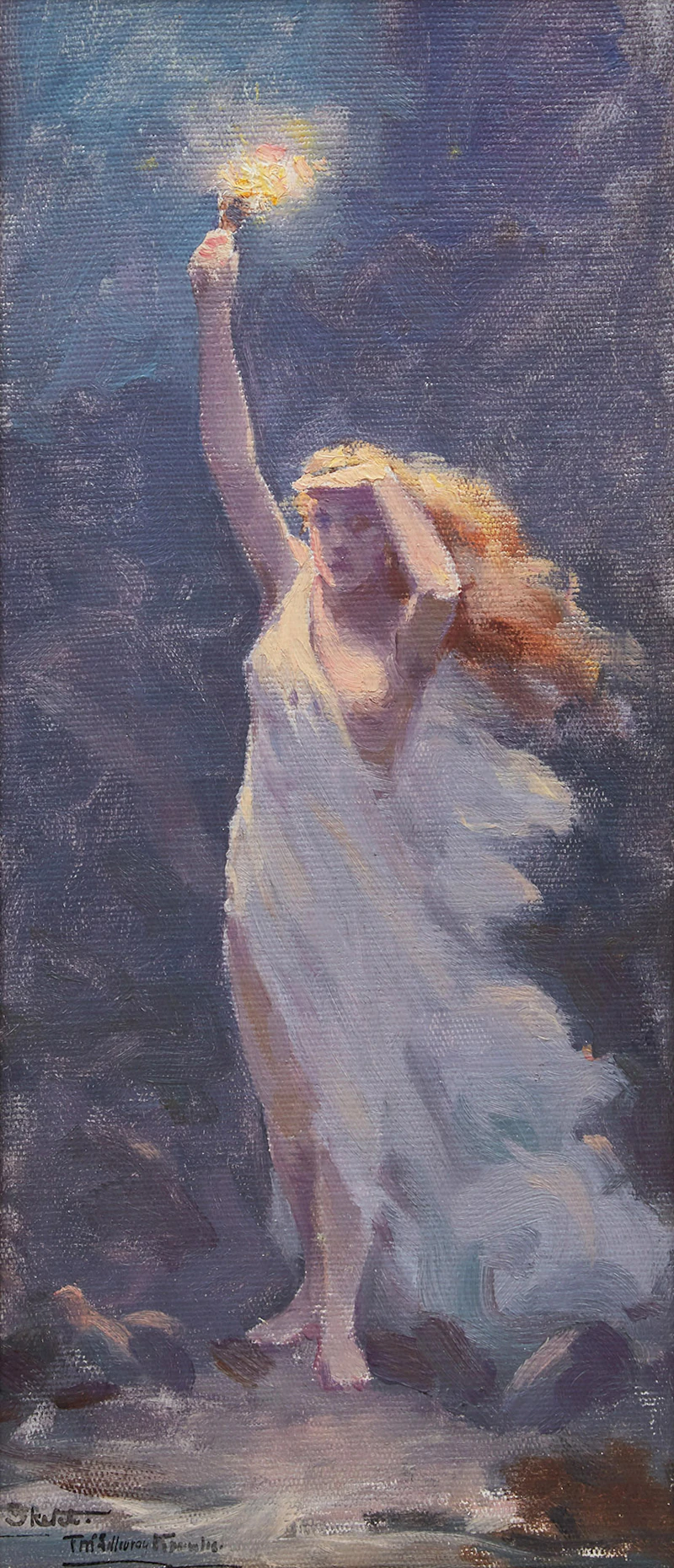 Woman with Torch by Farquhar McGillivray Strachan Knowles