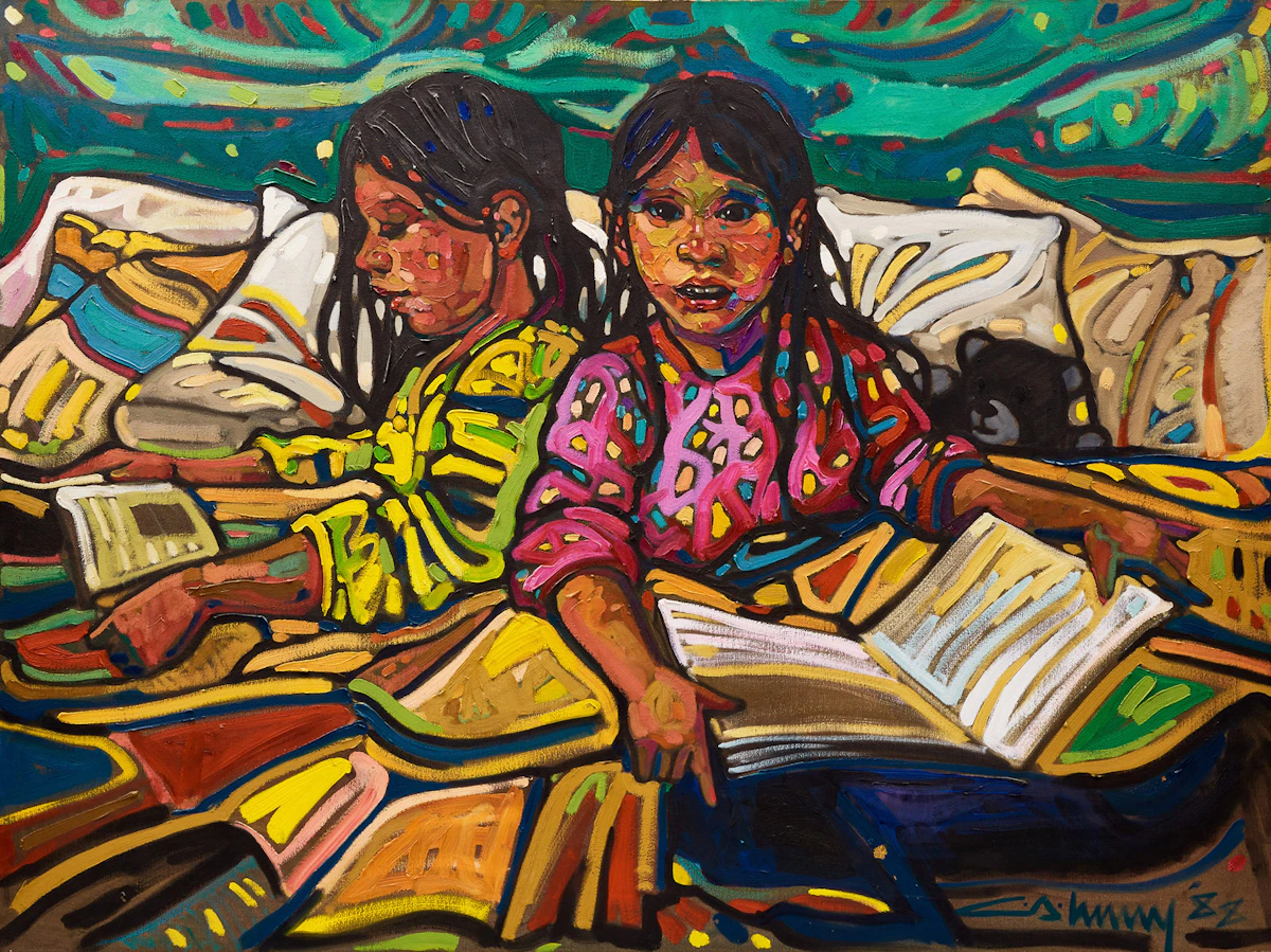 Christopher Allen Henry, Bedtime Stories, oil on canvas, 1988
