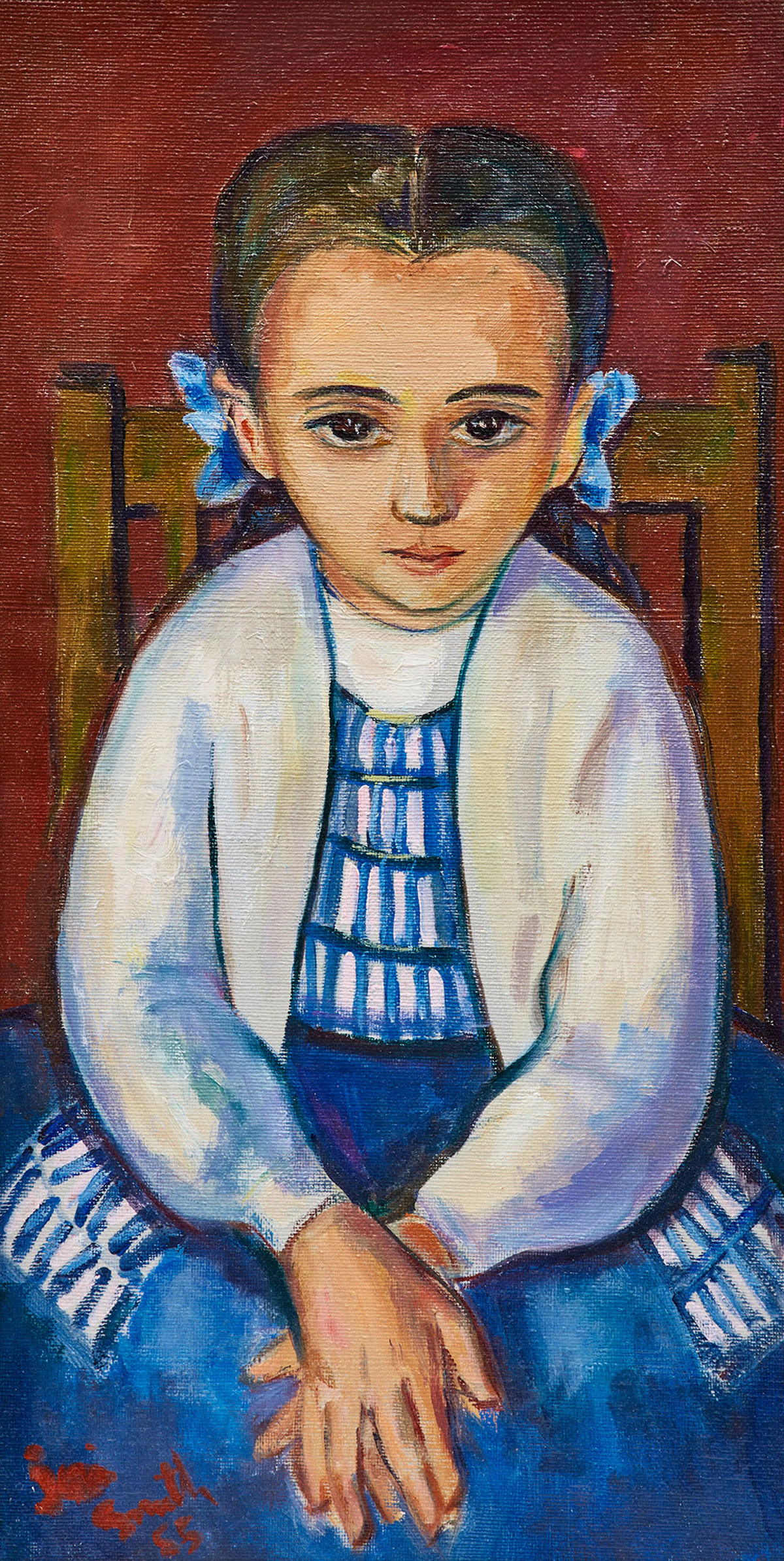 Marjorie (Jori) Smith, Jeune fille, oil on canvas, 1955