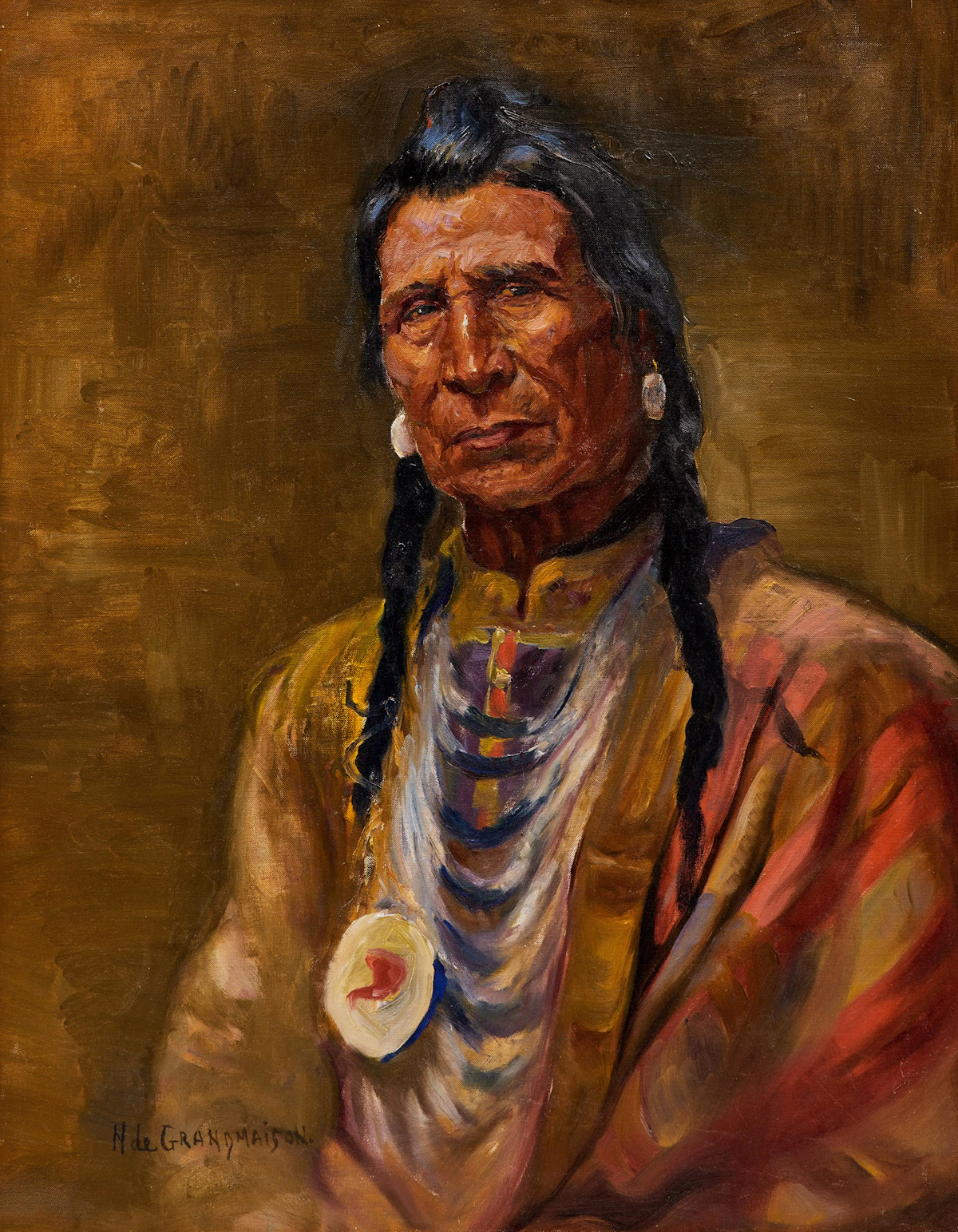 Nicholas de Grandmaison, Untitled (Longtime Squirrel), oil on canvas