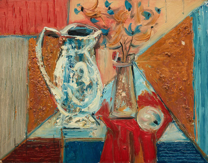 Still Life with Jug and Flowers by Paul-Vanier Beaulieu