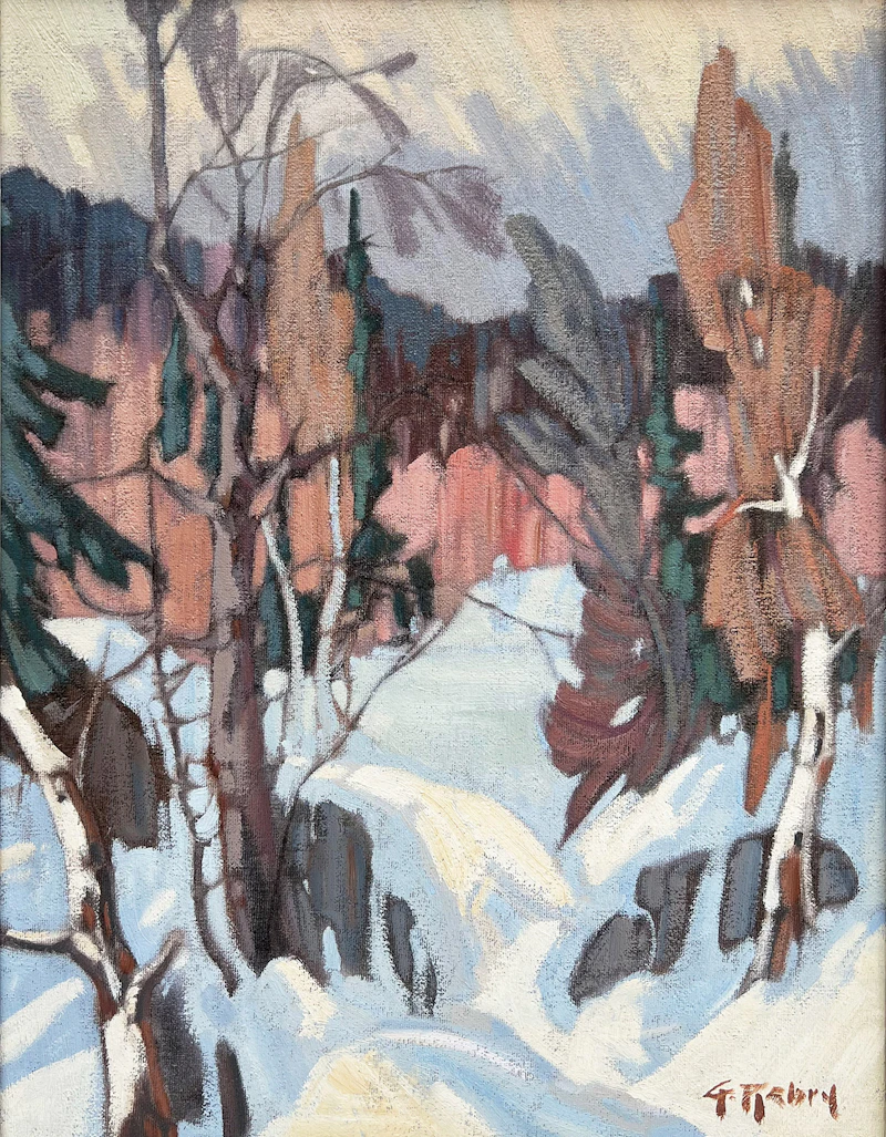 Ski Trail by Gaston Rebry