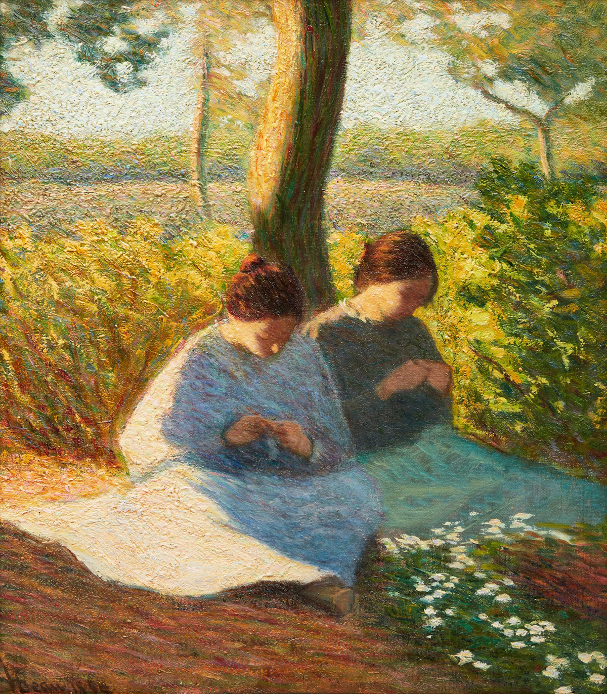Henri Beau, Dimanche après-midi, oil on canvas, 1895