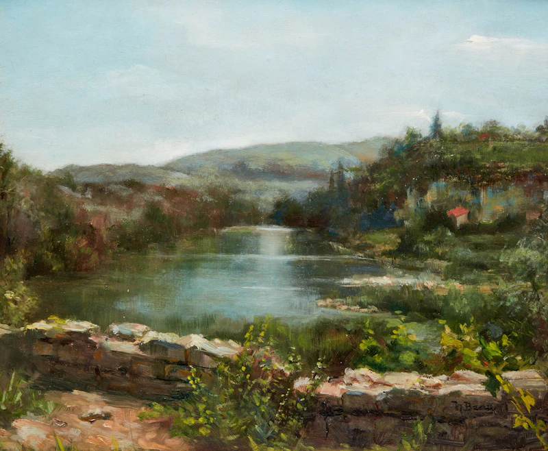 Paysage d’été, Lac d’Europe by Henri Beau