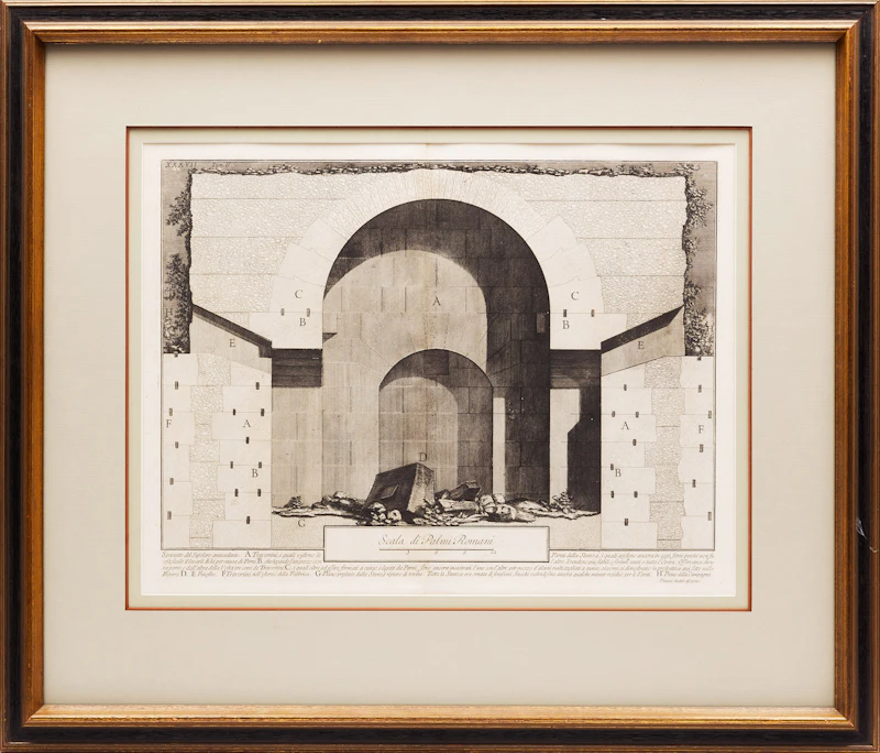 Giovanni Battista Piranesi, Scala di Palmi Romani; Parere su l’architettura; Della Magnificenza ed Architettura de’ Romana , three engravings - view 2
