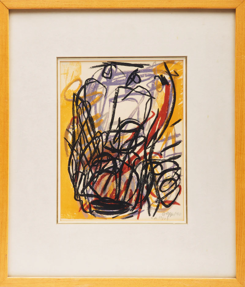 Karel Appel, Untitled, colour lithograph, 1958 - view 2
