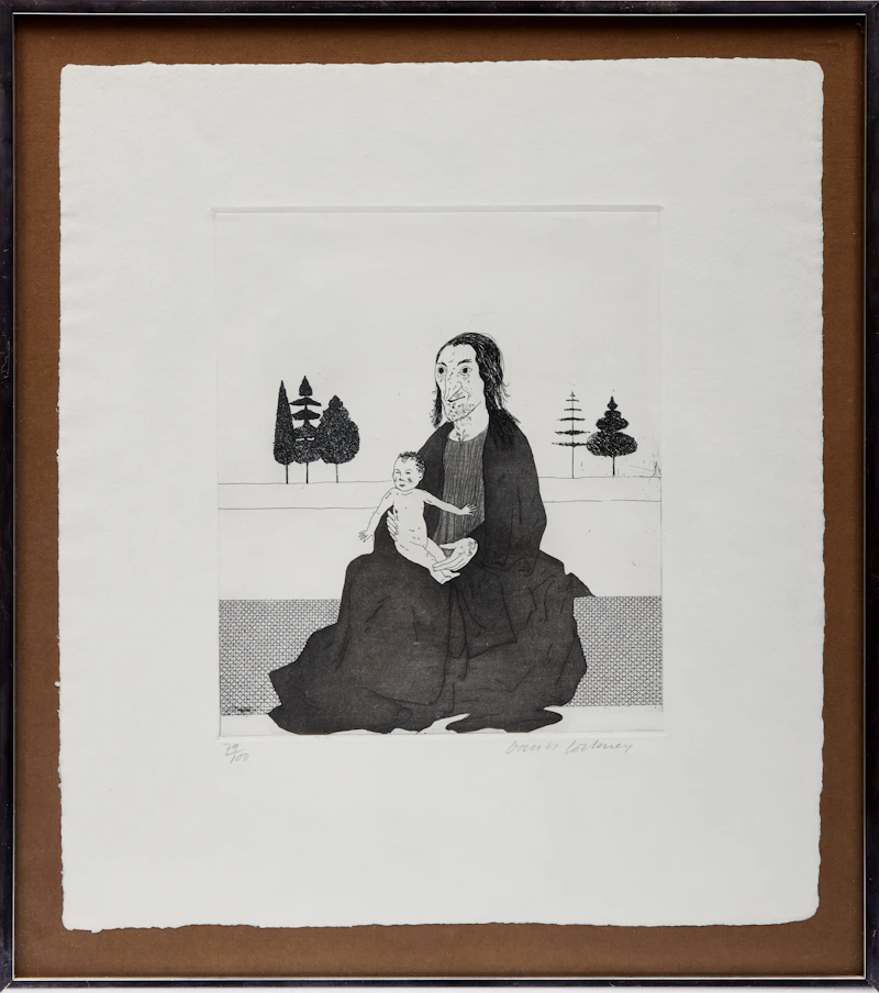 David Hockney, The Enchantress with the Baby Rapunzel, etching - view 2