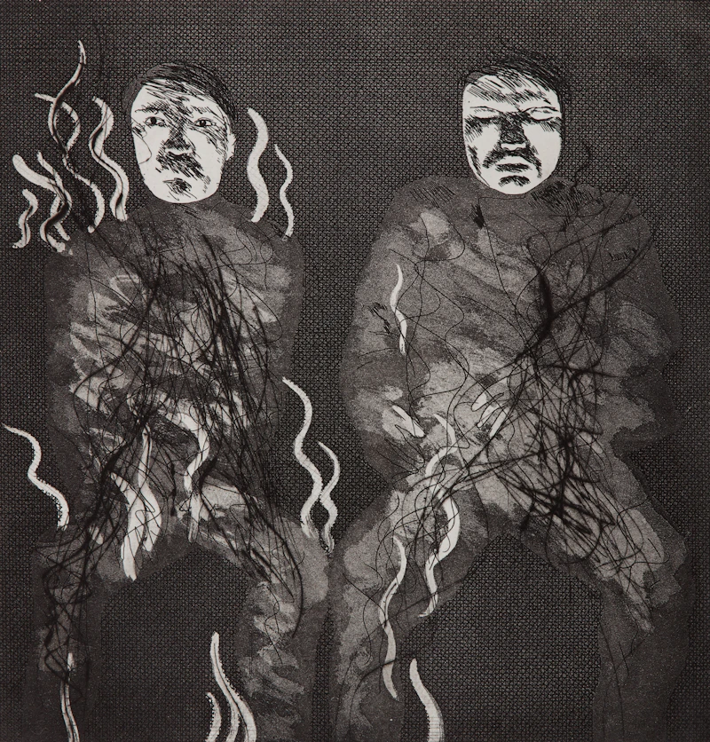 Corpses on Fire by David Hockney