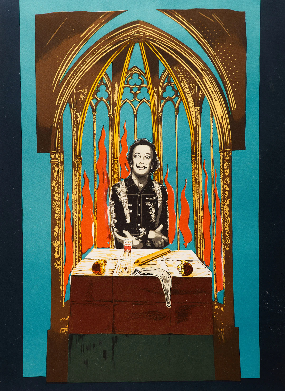 Salvador Dalí, Dalí’s Inferno (F.78-5), colour lithograph, 1978